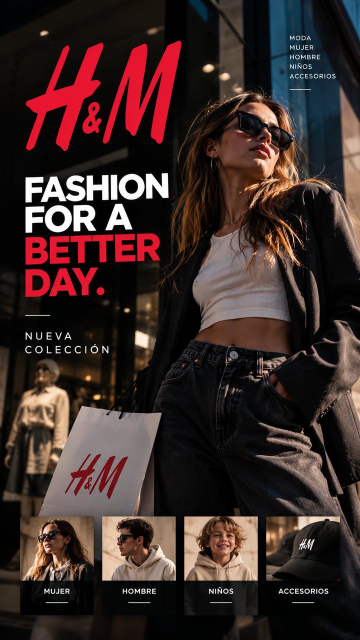 Ejemplo de anuncio de moda urbana