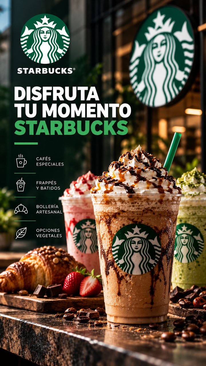 Ejemplo de anuncio de cafetería